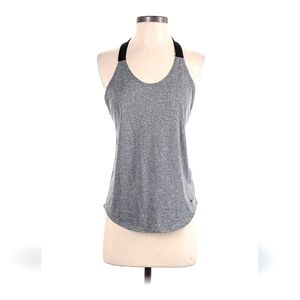 Nike Racerback Graphic Strap Tank Top XS Gray Loose Fit Sleeveless Workout Gym